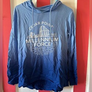 Millennium Force Women’s long sleeve hooded shirt